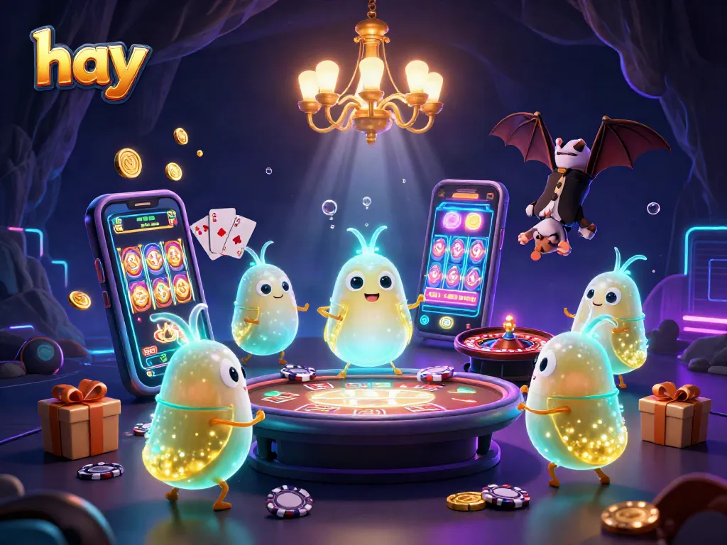 Experience the vibrant glow of the hay casino with glowing glowworms illuminating games and rich rewards.