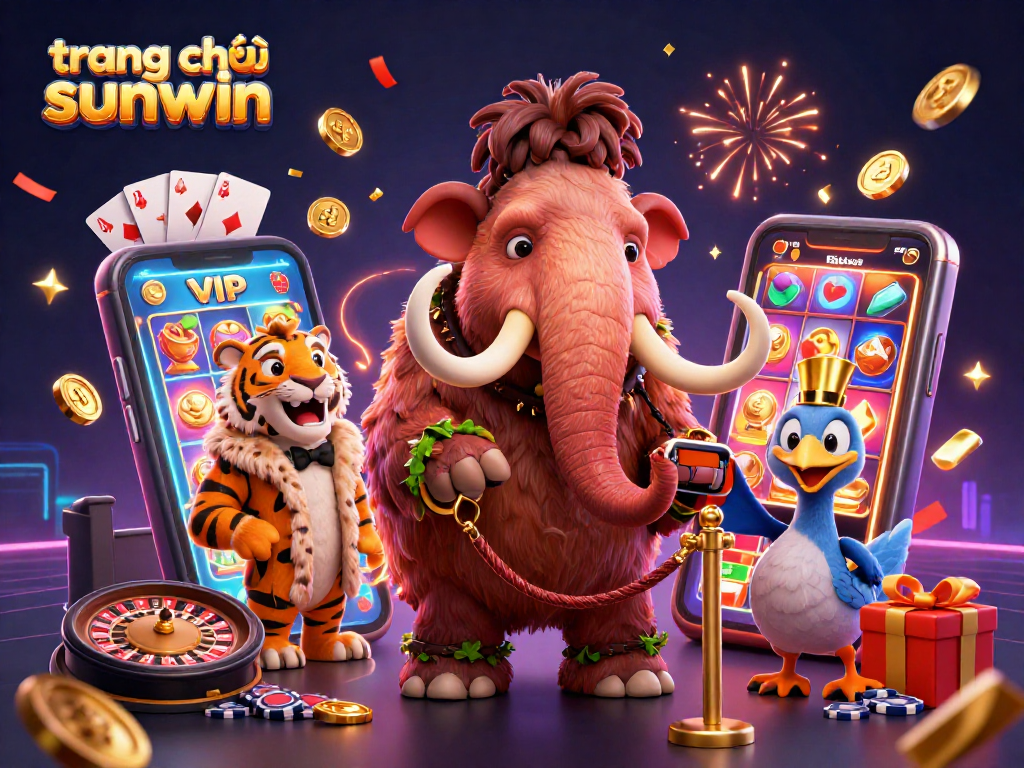 Experience the thrill at trang chủ sunwin with vibrant casino characters and exciting gaming action.