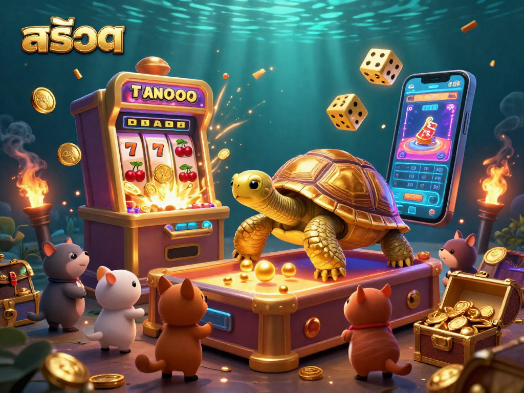Experience thrilling entertainment in สล็อต with vibrant 3D characters and a jackpot bursting with coins.