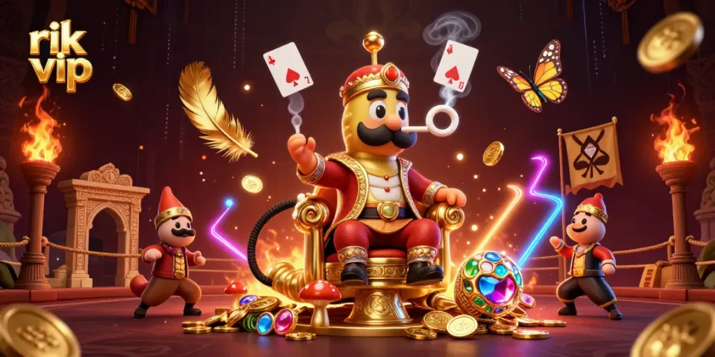 Engage with rik vip gaming as an enormous caterpillar masterfully blends casino themes and dynamic elements.