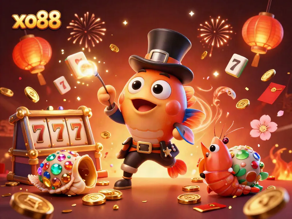 Experience exciting gameplay at xo88 with vibrant 3D characters and dynamic casino elements.