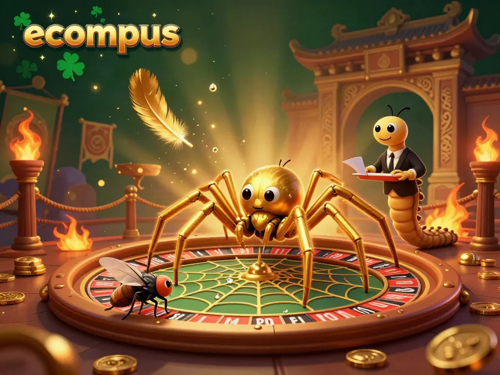 Engage with thrilling roulette bets at ecompus with vivid casino-themed visuals.