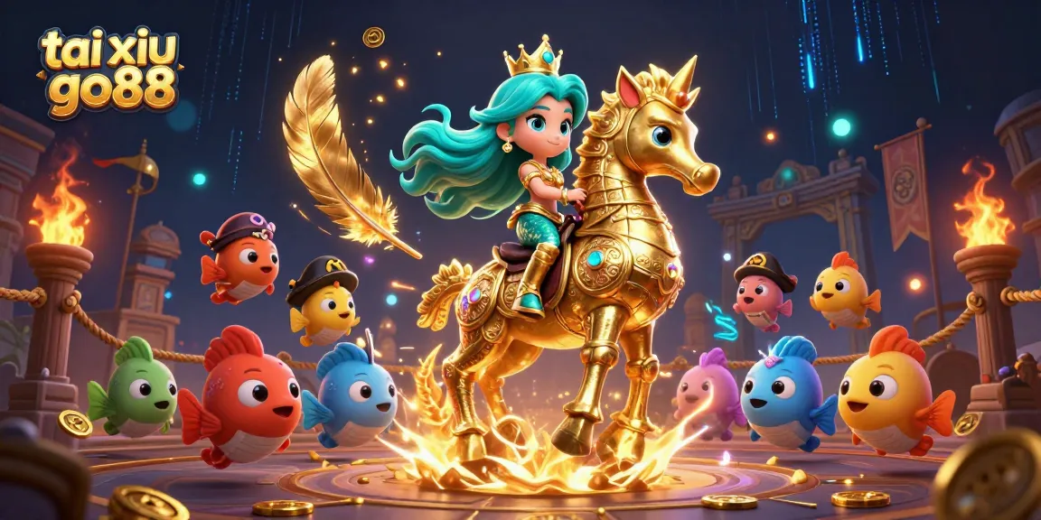 Engage in the best tai xiu go88 gaming experience surrounded by vibrant underwater themes and exciting visuals.