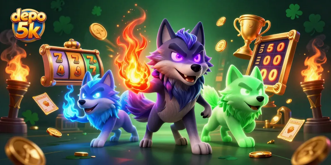 Experience the excitement of depo 5k slots with dynamic winning symbols and vivid characters.