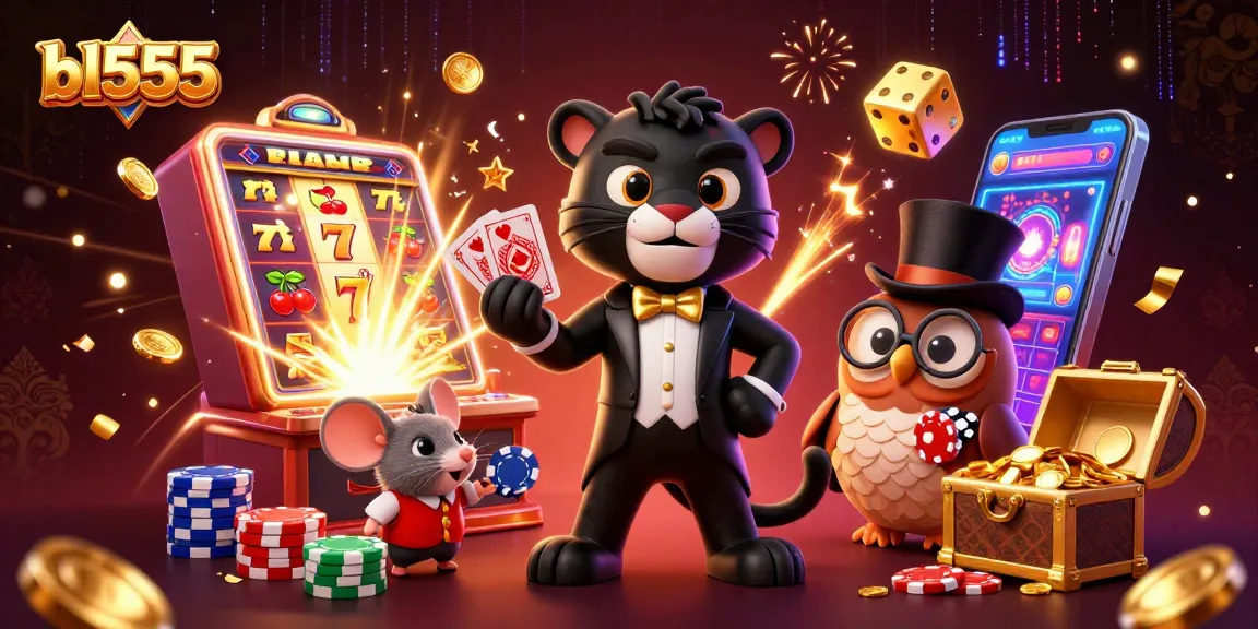Experience the excitement of bl555 as the stylish black panther deals cards amidst a jackpot explosion.