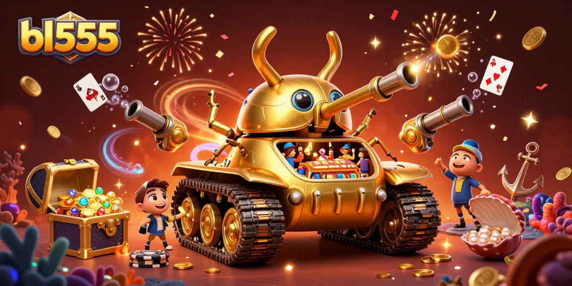 Experience vibrant gaming at bl555 with a festive golden beetle tank casino bursting with fun.
